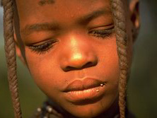 Sdliches Afrika, Namibia: Gesicht eines Himba-Jungen